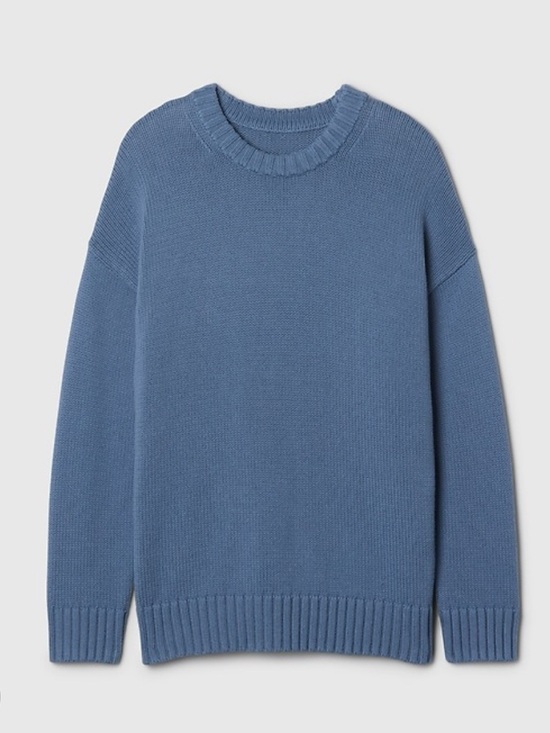 GAP Sweaters - Gap 100% Cotton Oversized Boyfriend Sweater in blue
